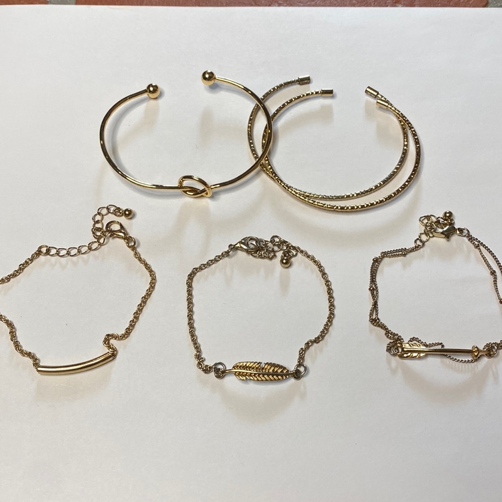 Gold boho bracelet bundle!!